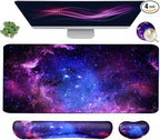 Large Mouse Pad and Keyboard Wrist Rest, Desk Pad by Youarenoble