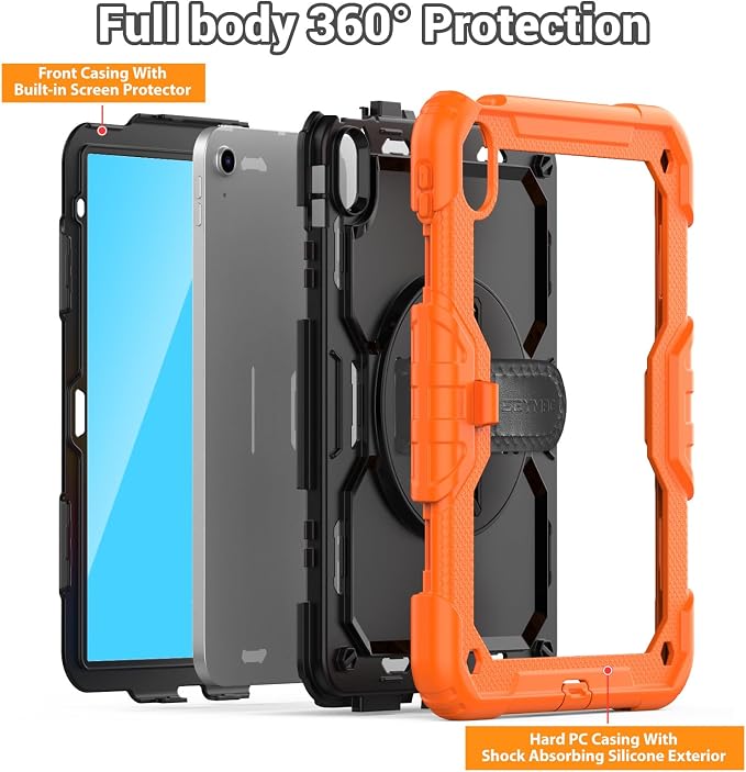 SEYMAC for iPad 11th/10th Generation Case 2025/2022, Sturdy Heavy Duty - Image 5