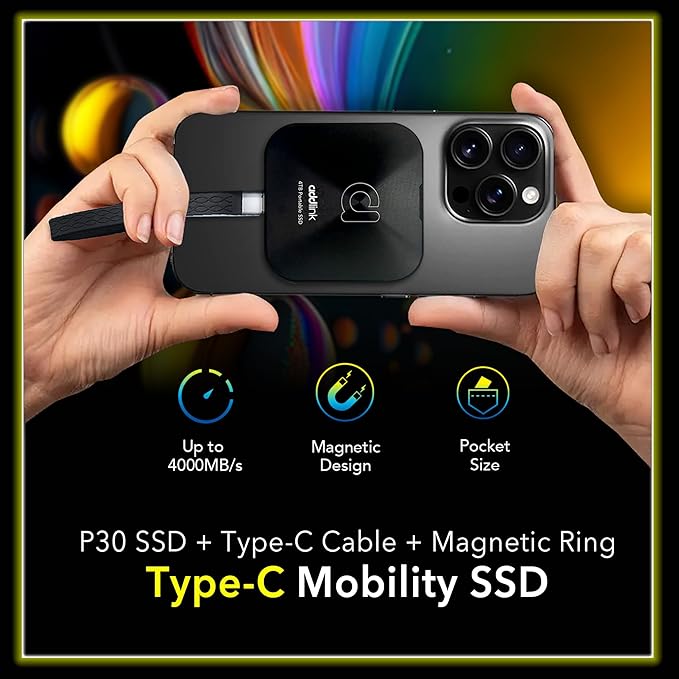 Addlink P30 1TB Magnetic Portable SSD, USB4 4000MB/s Compatible - Image 6