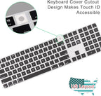 Allinside Black Keyboard Cover for 2024 Mac Magic Keyboard - Image 3