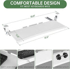 Extra Large Keyboard Tray Under Desk - Image 8