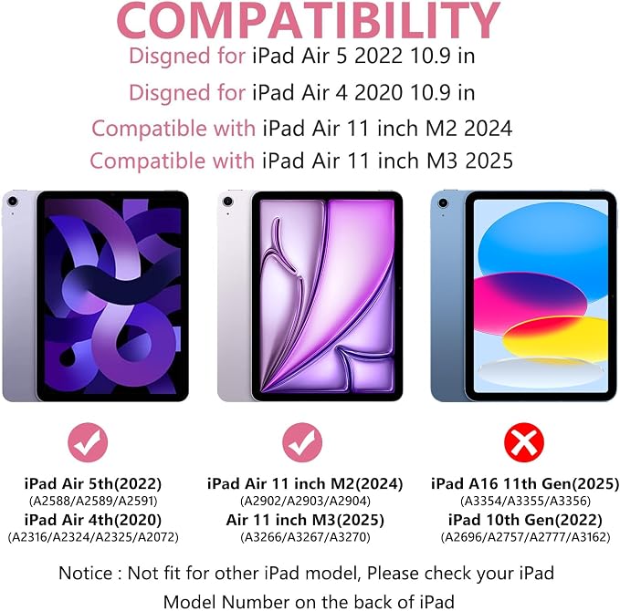 Keyboard Case for iPad Air 11-inch M3/M2/Air 5th/ 4th Generation- Detachable - Image 2