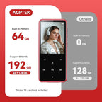 AGPTEK 64GB MP3 Player with Bluetooth, M3 2.4 inch Music Player with Speaker - Image 6