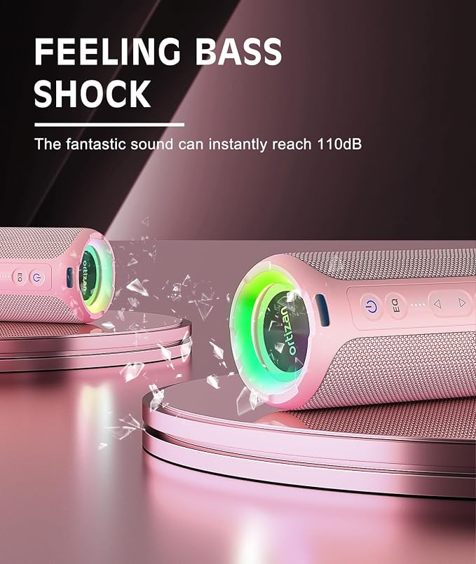 Ortizan Bluetooth Speakers, Portable Wireless Stereo Speaker - Image 6