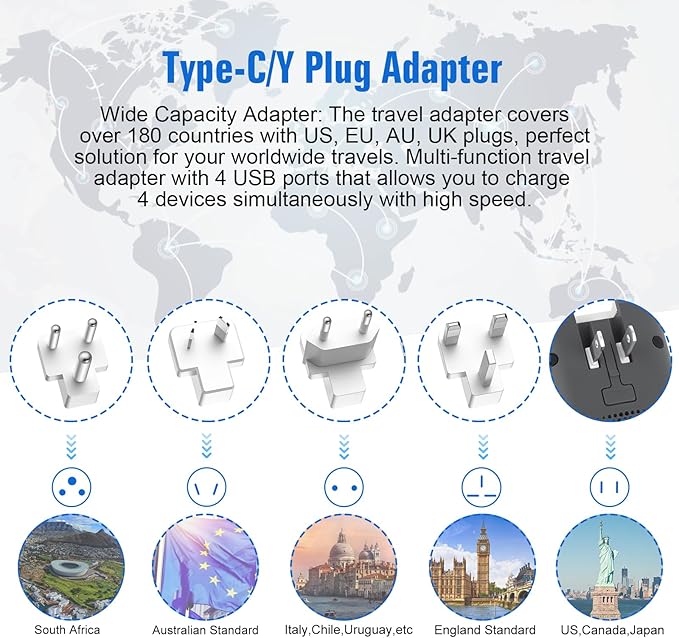 Voltage Converter Us to Europe, 220v to 110v Power Adapter, European Plug Power - Image 6