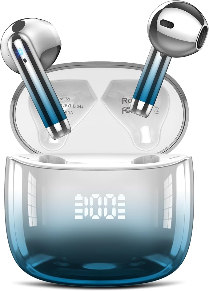 Wireless Earbuds, IPX7 Waterproof Bluetooth 5.4 Earphones in-Ear Earbuds by DUCOCUB