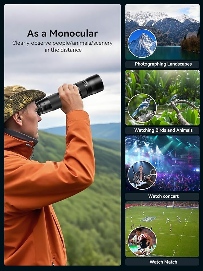 MIAO LAB 20-60X Zoom Telephoto Lens, High Power Telephoto Mobile Cell Phone Lens - Image 5