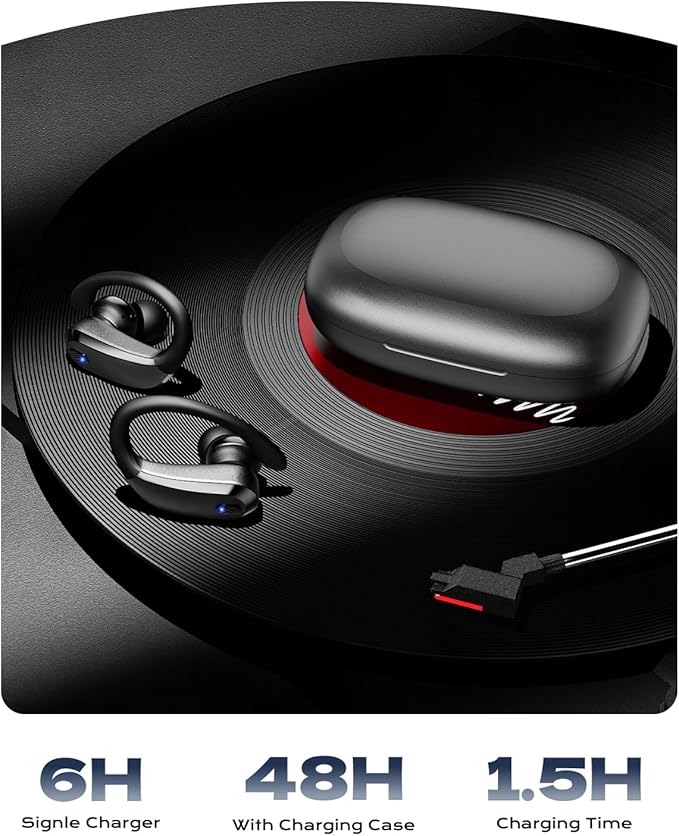 KTGEE Bluetooth Headphones 5.4 Sports Wireless Earbuds - Image 4