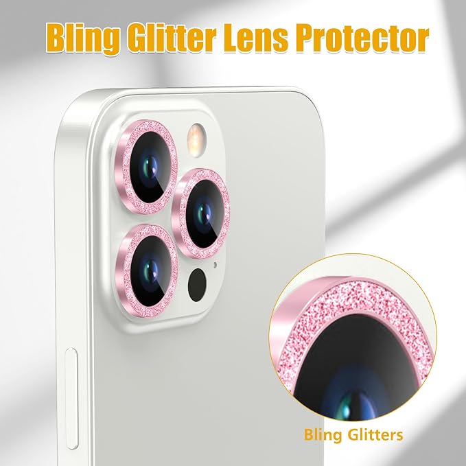 AGVEE 3+3 6 Pack for iPhone 13 Pro 6.1" / 13 Pro Max 6.7" Camera Lens Cover - Image 5