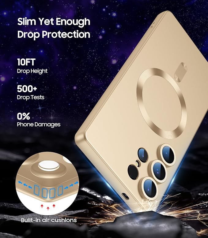Magnetic for Samsung Galaxy S25 Ultra Case Slim Soft Silicone Bumper Shockproof - Image 5