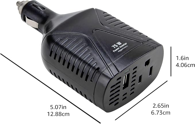 Amazon Basics 75W Car Power Inverter 12V to 110V - Image 8