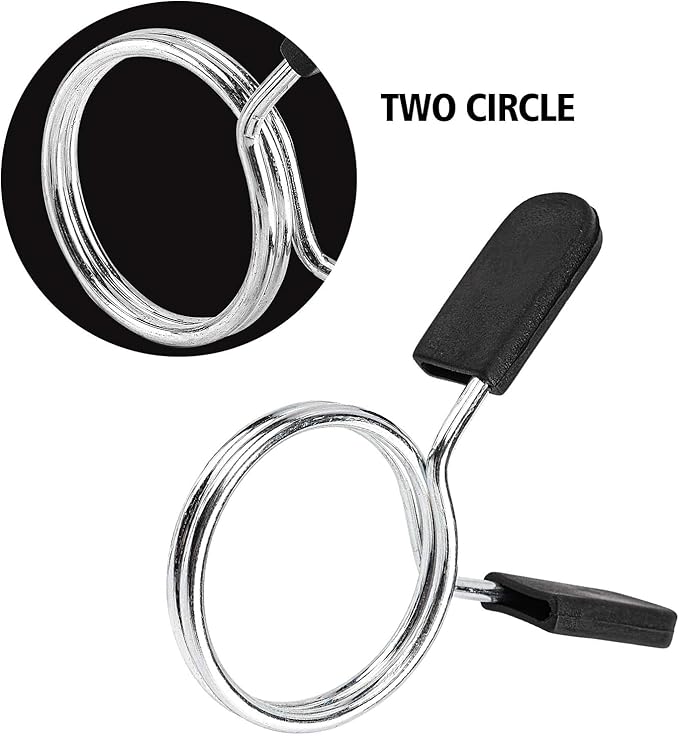 Barbell Clips Olympic Barbell Clamps Collars 2 Inches Weight Bars Lock Dumbbell - Image 4