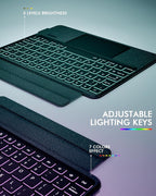 Doohoeek Keyboard Folio for Samsung Galaxy S10 Fe 10.9" 2025 / S9 FE / S9 - Image 4