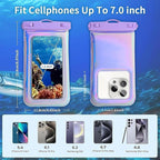 1 Pack Iridescent Waterproof Phone Pouch Compatible - Image 3