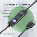 Yealink UH34 Wired Headset, Single Ear USB Headset - Image 4