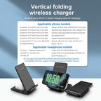 PDKUAI 2 in 1 Wireless Charger, 25W Foldable Wireless Charging Station - Image 3