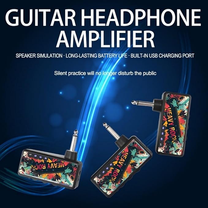 Guitar Headphone Amplifier USB Rechargeable Small Guitar Headphone Amplifier - Image 5