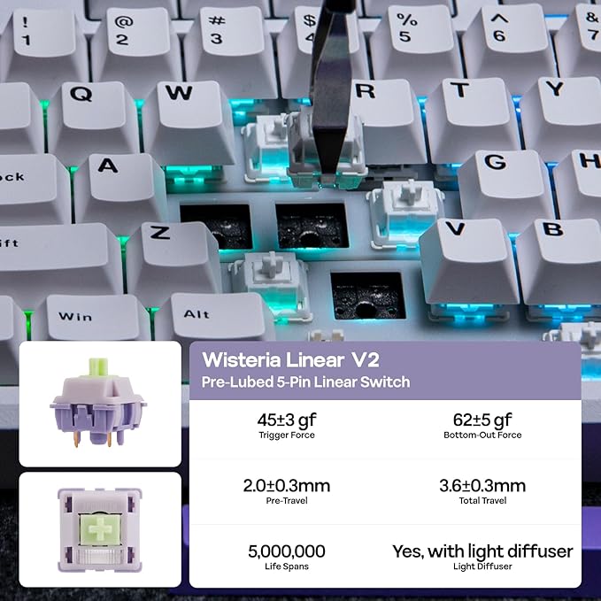 EPOMAKER Galaxy100 QMK/VIA Wireless Mechanical Keyboard - Image 6