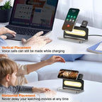 4-in-1 Wireless Charger with Adjustable Night Light, Magnetic Foldable Stand - Image 2