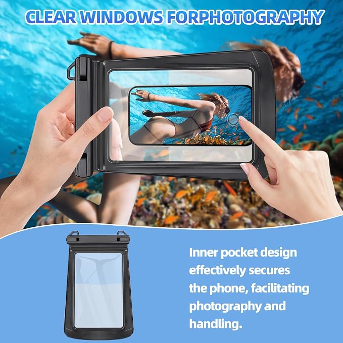 Large Waterproof Phone Pouch，Double Sealing Floating Waterproof Bag Cell Phone - Image 7