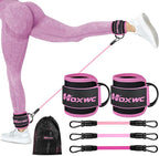 Ankle Resistance Bands with Cuffs, Ankle Bands by HOXWC