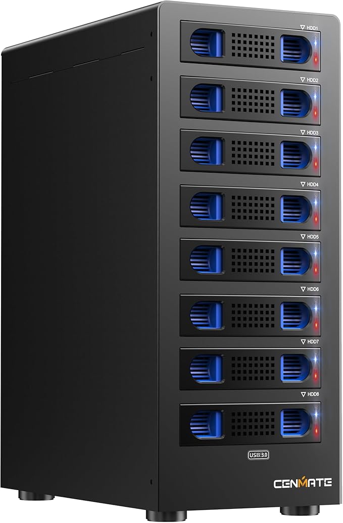 8 Bay Hard Drive RAID Enclosure by Cenmate