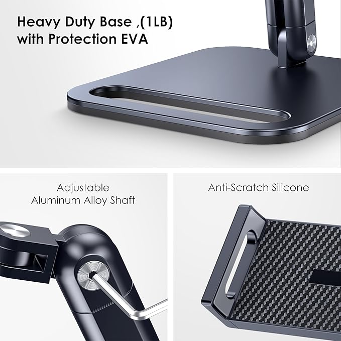CreaDream Tablet Stand for iPad, Aluminum Tablet Holder - Image 4