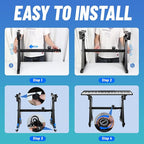 Keyboard Stand Piano w/ Wheels Duty Piano Stand Z Style Adjustable Keyboard - Image 7