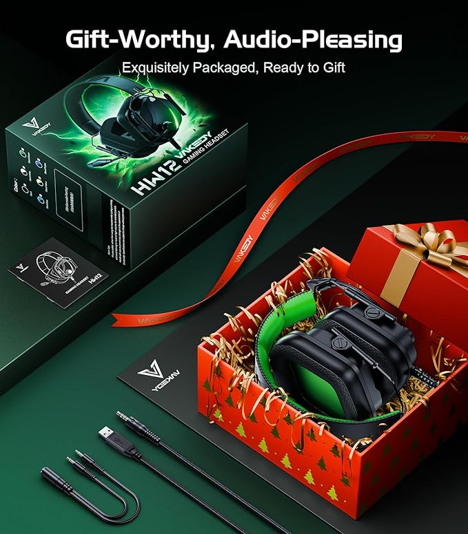HW12 Gaming Headset for PC, Xbox One, Gaming Headphones - Image 7
