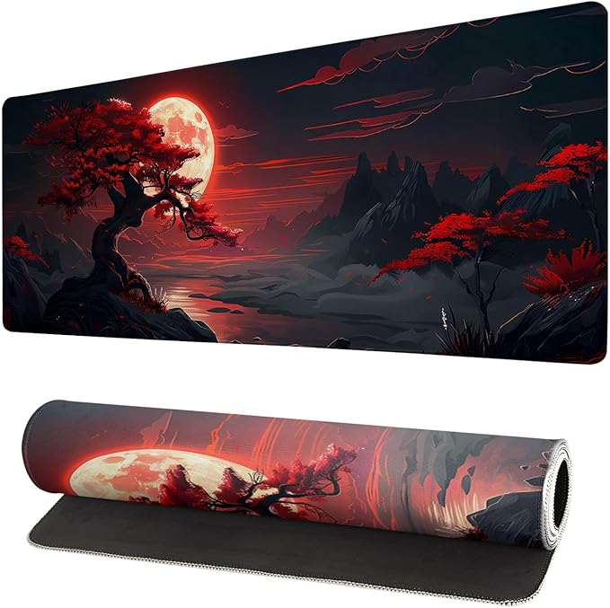 Extended Gaming Mouse Pad, Large Desk Mat XL Anime Mouse Pad Waterproof by Brecoy