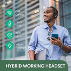 Yealink WH64 Hybrid DECT& Bluetooth Wireless Headset, 492ft Range Mono Teams - Image 6