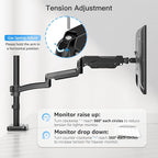 MOUNTUP 27 inch Extra Long Monitor Arm, Single Desk Mount - Image 9