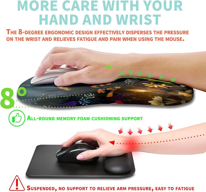 Ergonomic Mouse Pad Wrist Support - Image 4