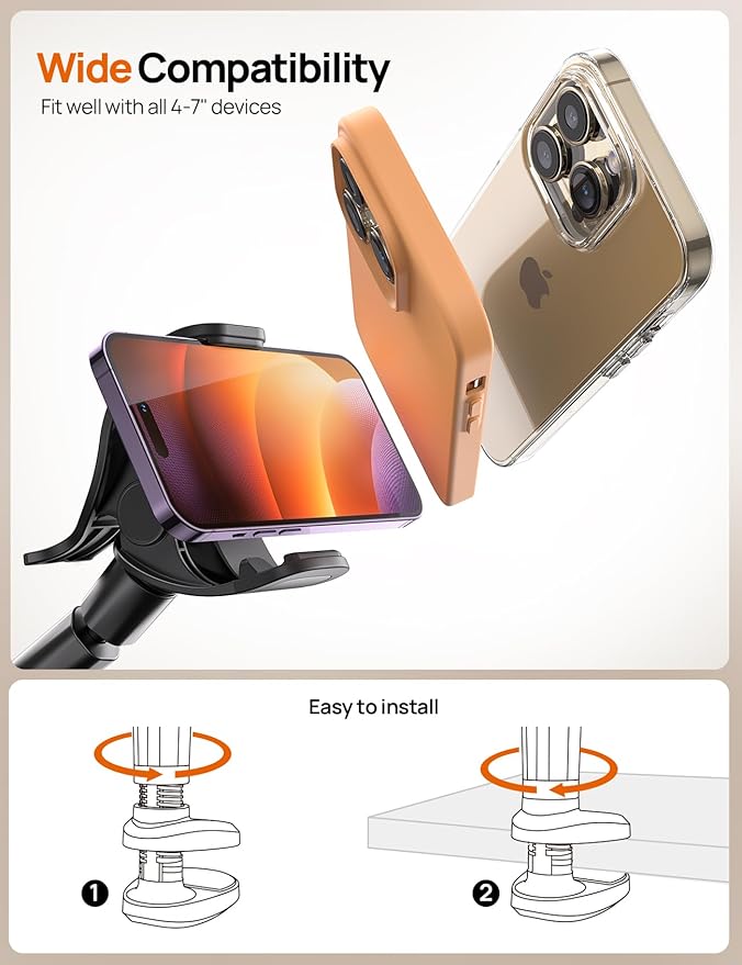 Gooseneck Phone Holder for Bed - Image 6