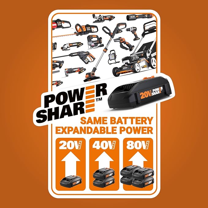WORX 20V Cordless Stick Vacuum, Powerful Cordless Vacuum Cleaner 25Kpa High - Image 5