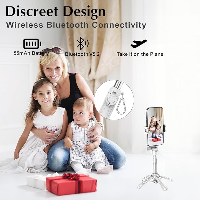 Mini Selfie Stick Tripod, Extendable Grip Phone Tripod - Image 5