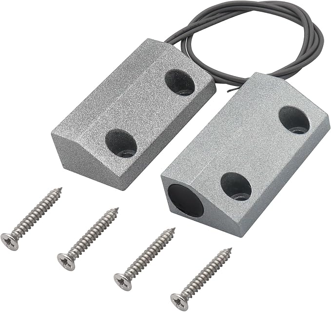 Magnetic Reed Switch Wired Surface Mount Normally Closed NC Contact Sensor by FOCMKEAS