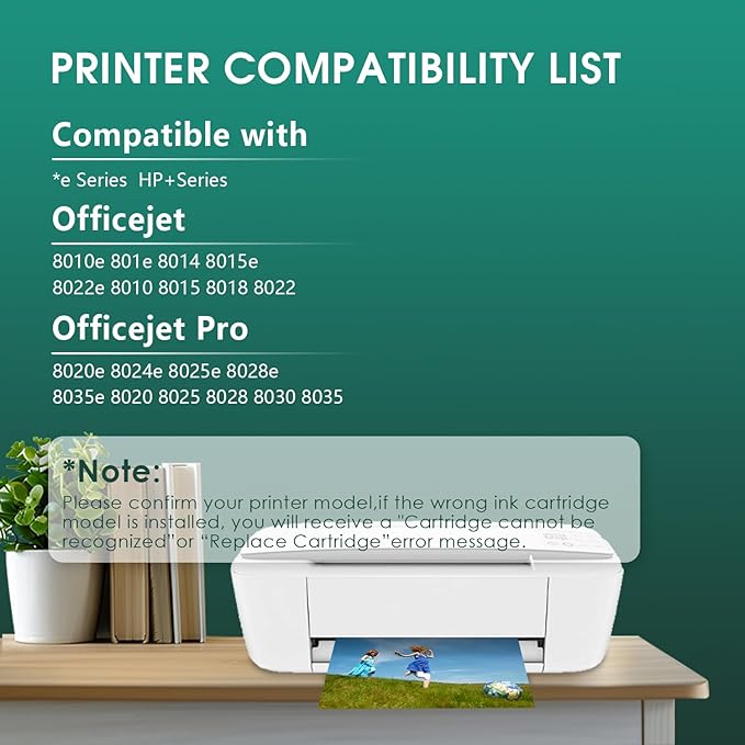 910 XL Ink Compatible with HP 910XL Ink Cartridges Combo Pack, 910XL Ink - Image 2