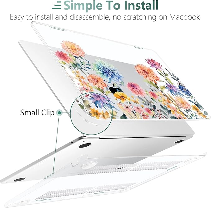 TWOLSKOO Compatible with M4 MacBook Air 15 inch Case 2025-2023 Released Model - Image 3