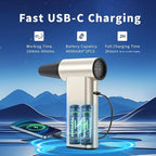 Compressed Air Duster, 300000RPM Electric Air Dusters Mini Blower Jet Turbo Fan - Image 4
