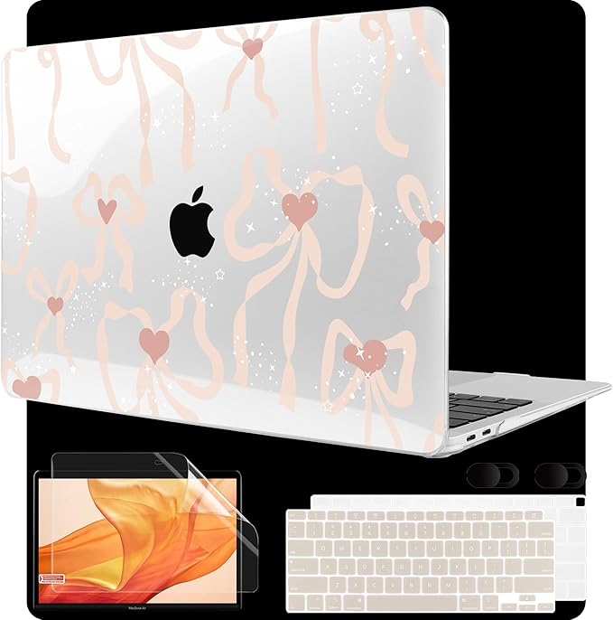 MEEgoodo for MacBook Air 13 inch Case 2021 2020 2019 2018 A2337 M1 A2179 A1932 by MEEgoodo