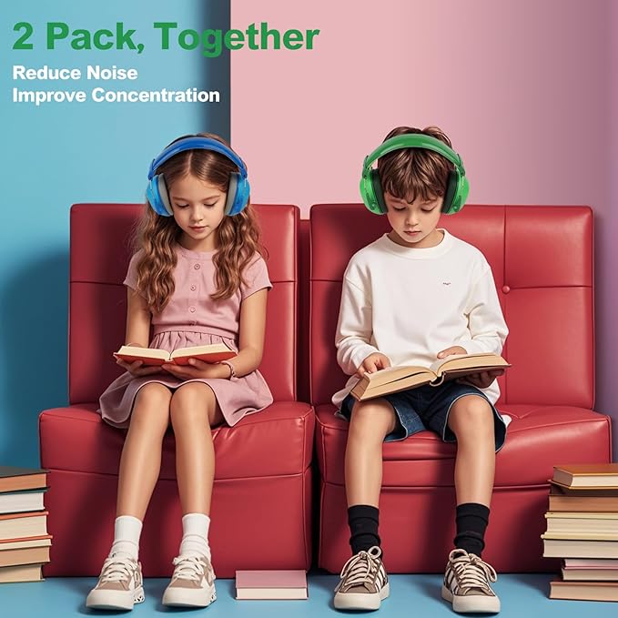 Floriogra 2 Pack Noise Cancelling Headphones - Image 2