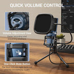 TONOR TC-777 Podcast Microphone, USB Computer Microphone, Cardioid Condenser PC - Image 3
