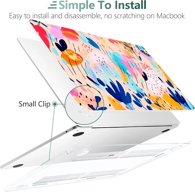 TWOLSKOO Compatible with M4 MacBook Air 13.6 inch Case 2025-2022 Release M4 - Image 3