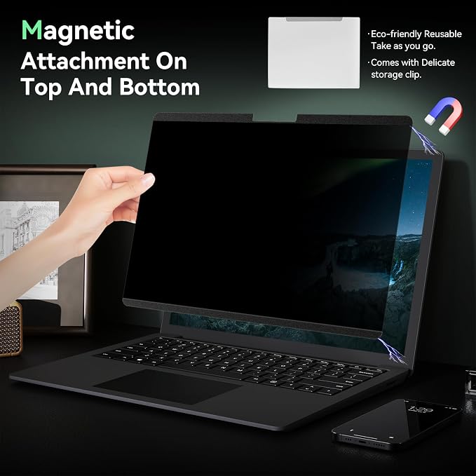 Magnetic 13.5 Inch Surface Laptop Privacy Screen - Image 3