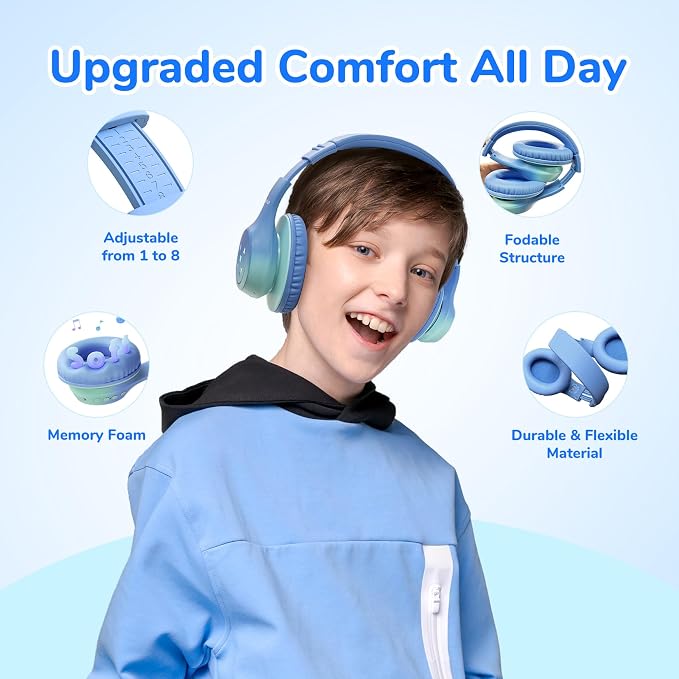 EarFun K4 Kids Bluetooth Headphones, Wireless Headphones - Image 5