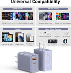 USB-C Wall Charger, 20W Dual Port QC+PD3.0 Power Adapter, Double Fast Plug - Image 3