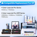 ZIPRINT 206X Toner Cartridges 4 Pack High Yield Compatible Replacement - Image 2
