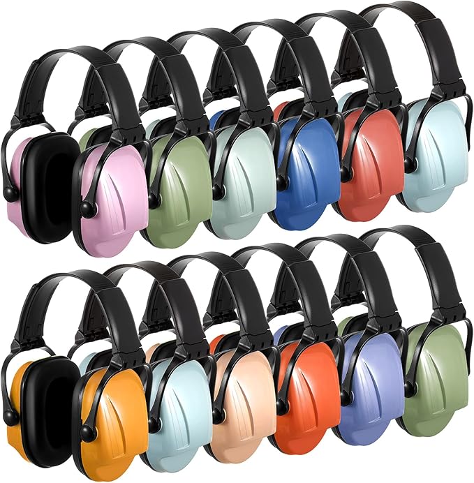 Amylove 12 Pcs Kids Ear Protection Noise Cancelling Headphones Ear Muffs Bulk by Amylove