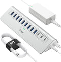 Powered USB Hub 10Gbps, intpw 12-Port USB 3.2 Hub by intpw